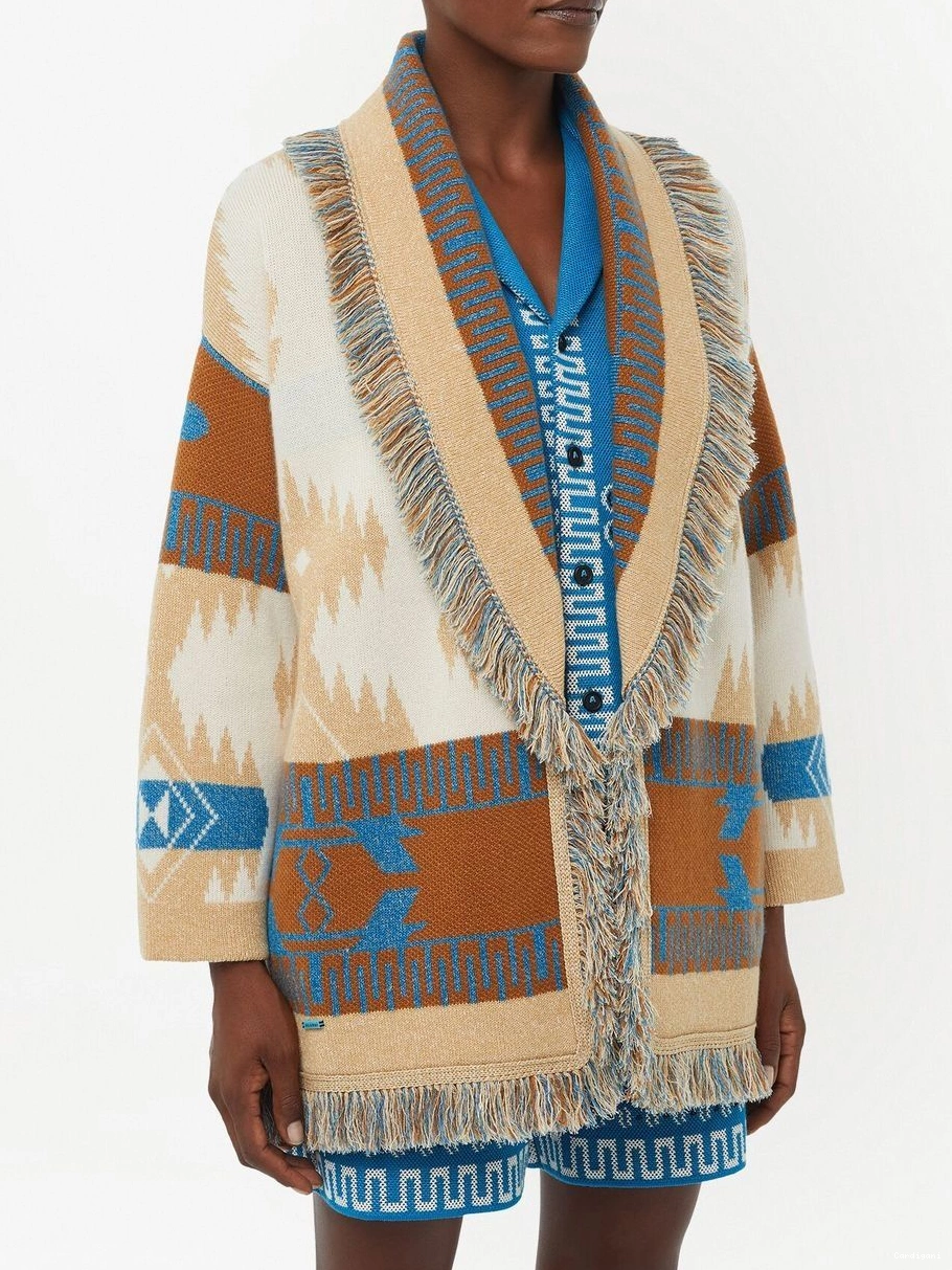 Cheap graphic-jacquard Alanui Women cardigan wool 0712